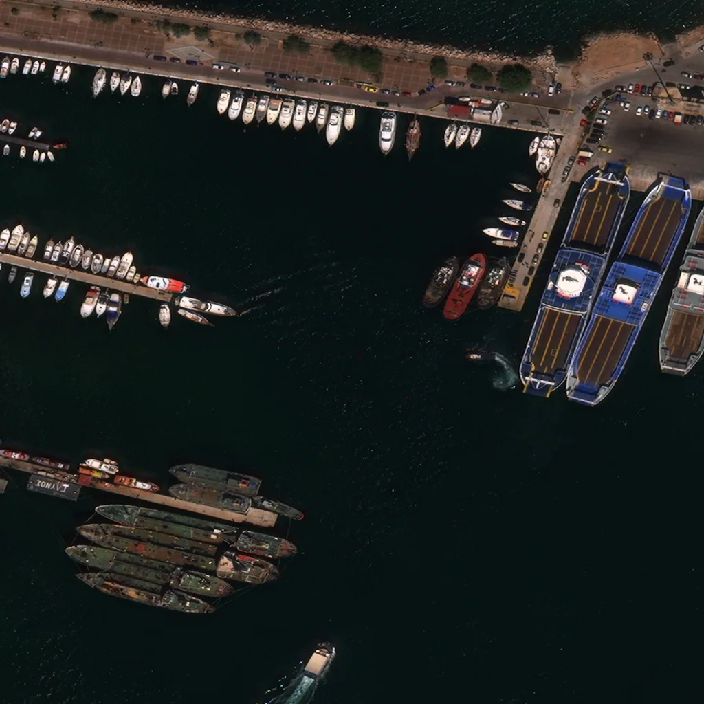 Representative xView maritime aerial image